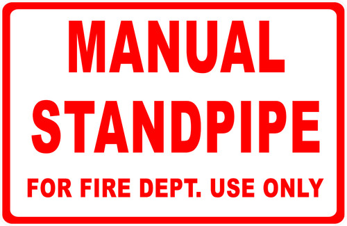 Manual standpipe for - manual,