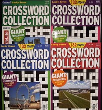 4 X CROSSWORD PUZZLE BOOKS -