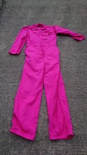 Ladies Or Mens Or Kids Pink Colour Boilersuit Or Overalls.