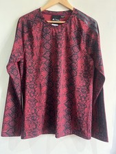 ADIDAS IVY PARK  Snake Skin Print Baselayer Cherry/Black Size Medium NEW 