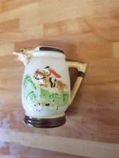 Vintage Keele Street Pottery “HUNTING SCENE” Small Cream Jug