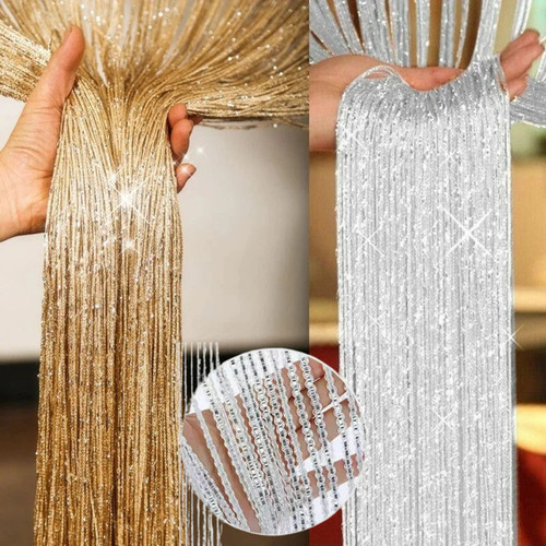 String curtain panels door fly - string,