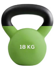 18kg Neoprene Kettlebell Cast Iron Weight | Functional Training Home Gym Workout