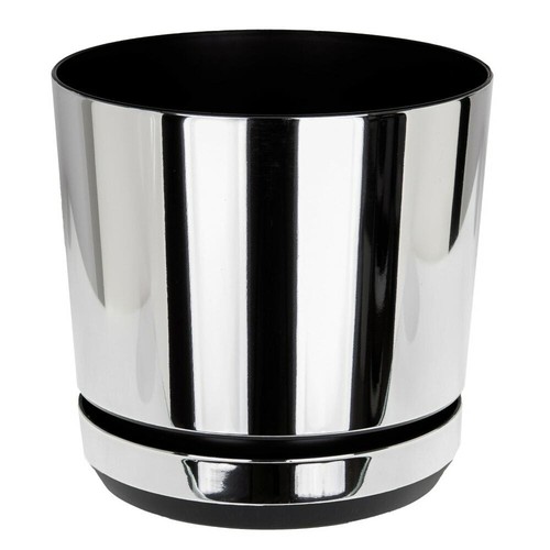 Modern plastic plant pot - plastic,