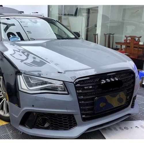 Gloss black w12 front hood - front,