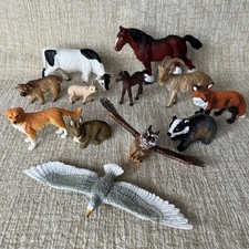 ELC Animals Bundle x 12 + Farm British Wildlife Birds Vintage AAA x 3 Job Lot