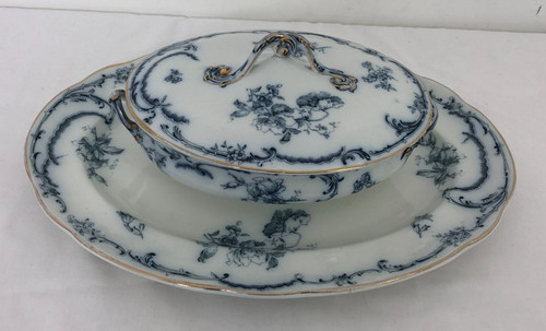 Doulton burslem rococo platter - doulton,