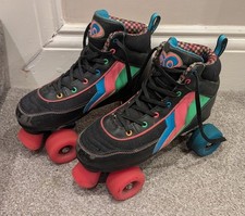 Rio Roller Passion Retro Roller Skates Quad Wheels UK size 6 Multi-coloured