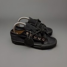 PF Flyers * Black Canvas And Leather * PM18UL1A * Men's US 5.5 W7 * Made In USA