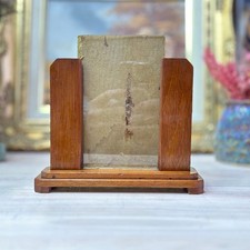 Vintage Art Deco Wooden Photo