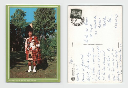 Postcard drum major - drum,