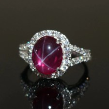 Cabochon Natural Star Ruby