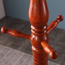 Multibao Posh Solid Wood Coat Stand Tree-9 Hook Elegant Rack-Redwood Colour