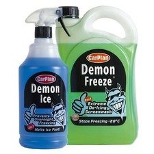 CarPlan Demon Ice De-Icer & Car Windscreen Wash Kit Ice Melt Freeze Treatment
