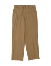 DOCKERS Mens Classic Fit Straight Chino Trousers W33 L30 Beige Cotton AN08