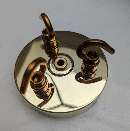 Brass coloured metal ceiling - coloured,