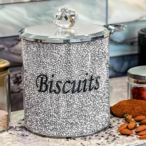 Silver diamond crushed - silver, biscuit