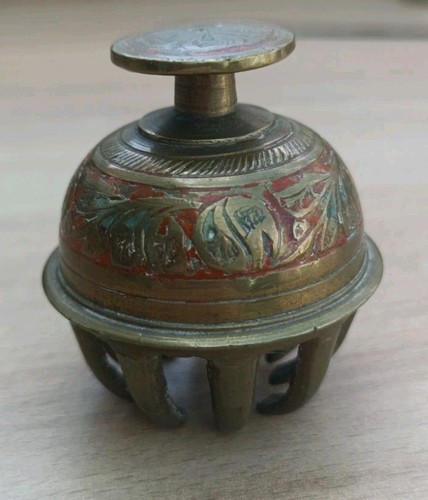 Vintage small brass claw bell - vintage,