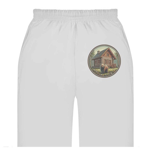 Log cabin with - bear', adult