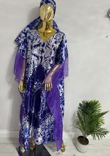 Beautiful bubu african dress With Head Tie On Trend