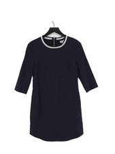 Oliver Bonas A-Line Midi Dress UK10 in Blue