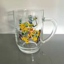 Vintage glass tankard knight - vintage,