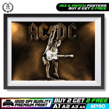 ACDC ROCK MUSIC Wall Art Size