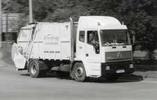 B/W PHOTO: WORTHING DISTRICT COUNCIL SEDDON ATKINSON 4W REFUSE COL VEH (5.5x3.5)
