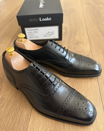 Loake design james black - design, calf