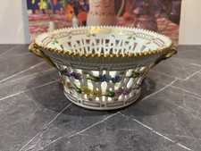 Royal Copenhagen Viola Odorata L Flora Danica Fruit Bowl Basket 20 3532