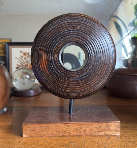 Vintage modernist carved wood - modernist,
