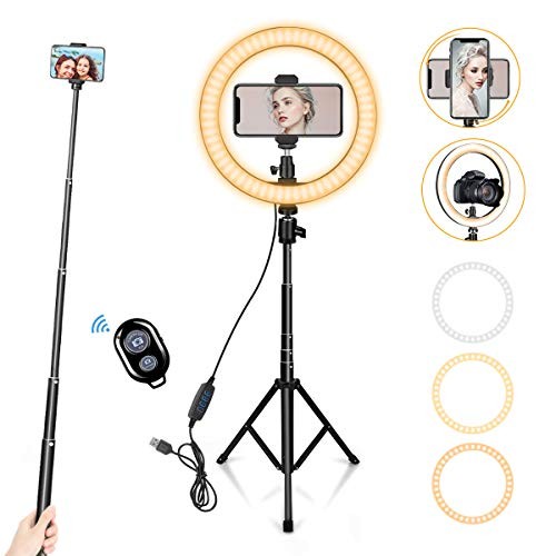 Ring light with tall - 10",