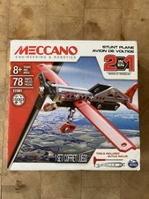 Meccano 17201 Engineering & Robotics Stunt Plane 78 Parts Tools 2 In 1 New