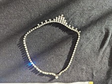 Vintage Silvertone Diamante