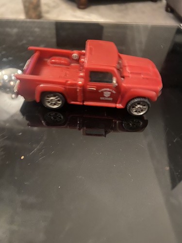 Transformers slammed red - red, truck