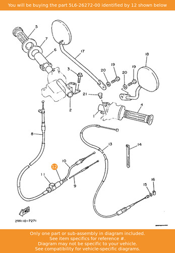 Yamaha cap 5l6 26272 - cap,, 5l6-26272-00