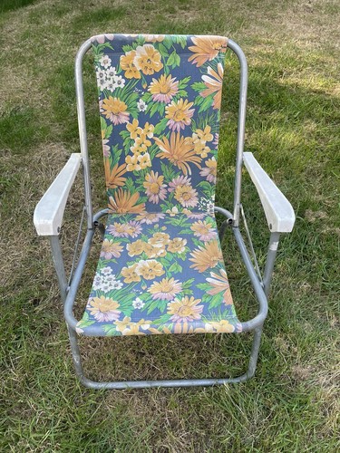 Vintage folding deck chair - folding,
