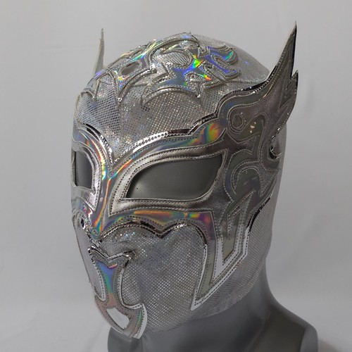 Silver wrestling mask luchador - wrestling,