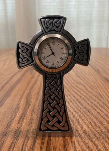 Small pewter celtic cross - small,