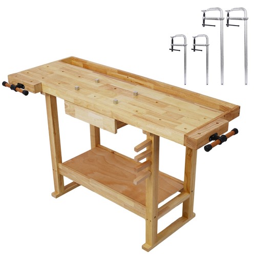 Wooden workbench with - 55",