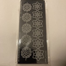 Clarity Stamps Groovi Parchment Embossing Plate, “ MANDELA SPACER” 43mmx105mm