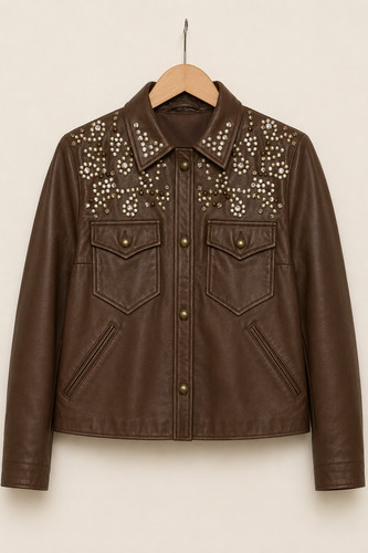 Women brown studded - brown,
