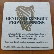 Guinness beer mat cat no - uk,