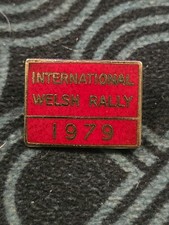 International Welsh Rally 1979 Enamel Badge Motorsport WRC Souvenir