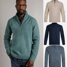 Weird Fish Men's Helmsdale ¼ Textured Eco Zip Fleece Pullover Sweatshirt