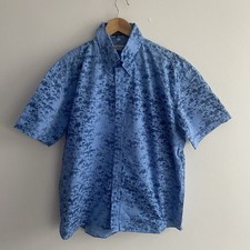 Ben Sherman Beatles Shirt Mens XL Extra Large Blue Scooter 60s Casuals Mod