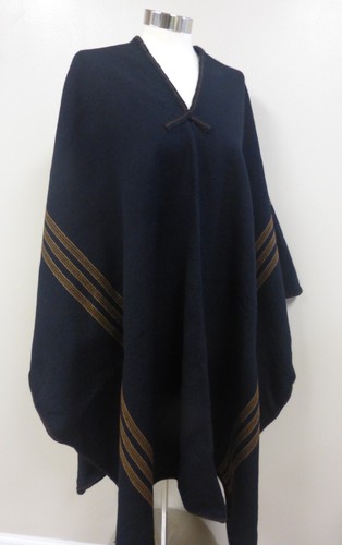 Shaman black poncho cape - shaman,
