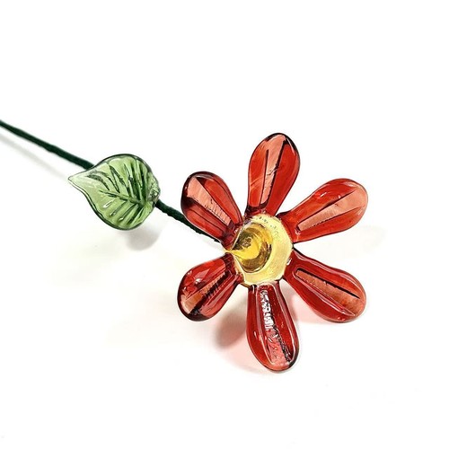 Eternal glass flower - glass, ornament