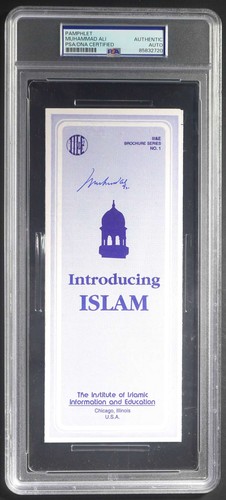 Muhammad ali signed 5x8 - signed, 3.5x8.5