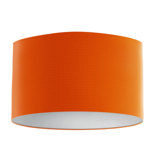 Orange handmade lampshade with - orange,